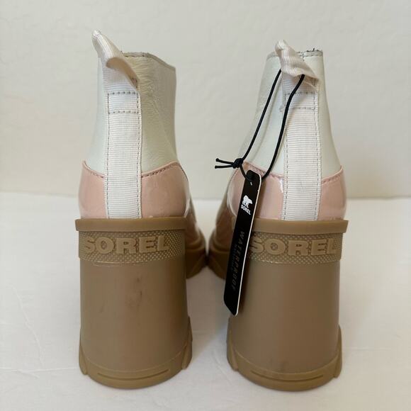 Sorel NEW Brex Heel Chelsea Boot in Natural, Pardox Pink Waterproof Size 11 - Picture 6 of 14